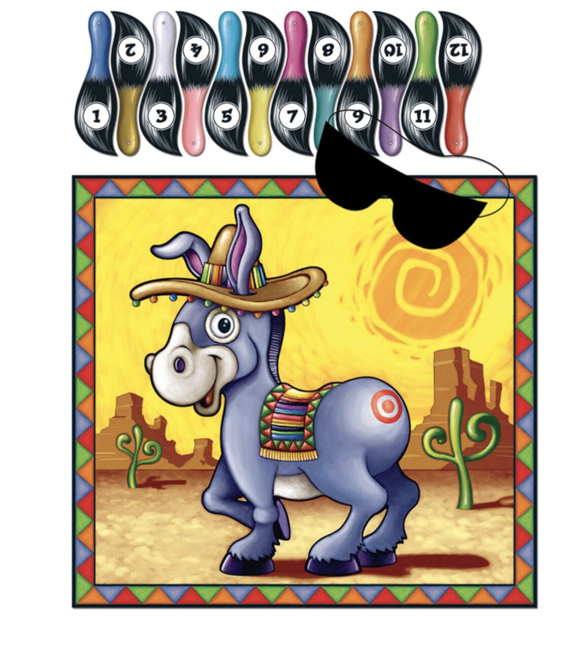 2000s birthday party pin the tail on the donkey